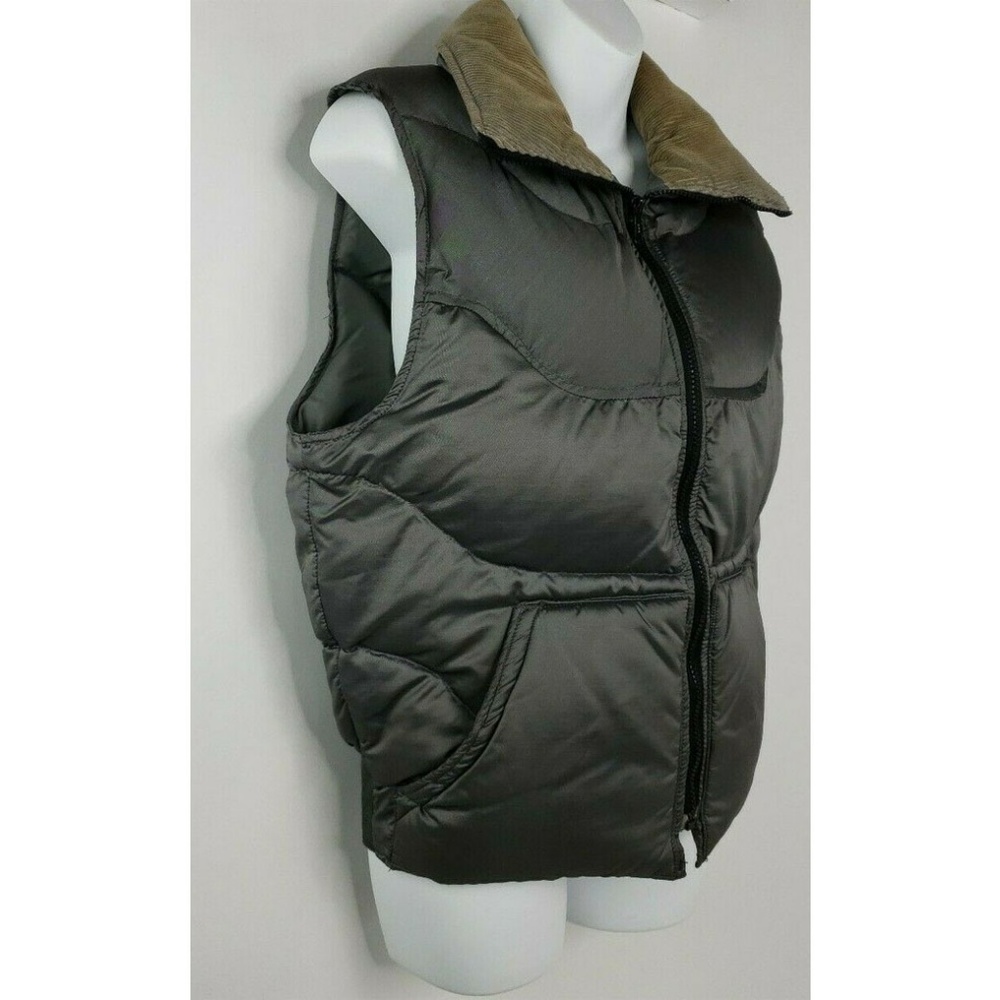 Vintage JanSport Gray Tan Corduroy Hipster Vest S - Picture 6 of 6